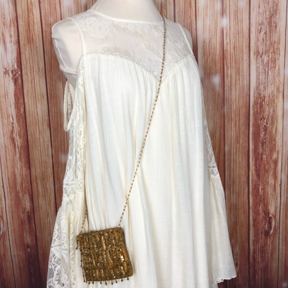 Vintage Retro Beaded Mini Crossbody Evening Bag